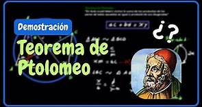 🤯¿Quién fue Ptolomeo? ¿En qué consiste el teorema de Ptolomeo? ¿Cuál es su demostración?