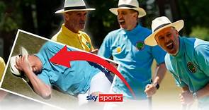 The Overlap on Tour: Gary Neville, Jamie Carragher and Roy Keane try their hand at croquet!