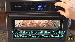 TOSHIBA Air Fryer Toaster Oven Combo, Convection Oven, 26.4QT Charcoal Grey REVIEW