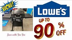 LOWE'S 90% OFF CLEARANCE! GRILLS, HOME DECOR, RUGS, MIRRORS, LAMPS. LOWES SHOPPING HAUL.