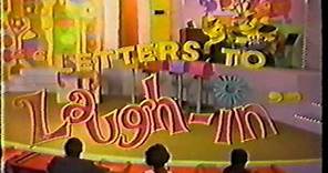 LETTERS TO LAUGH-IN opening credits NBC game show