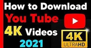 How to download You Tube 4K videos | Online | 4k