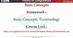 Theory of Computation: Homework 1 Solution Part 1 | Peter Linz Exercise 1.2 |GO Classes | Deepak Sir