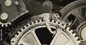 Charlie Chaplin Swallowed by a Factory Machine - Modern Times (1936)
