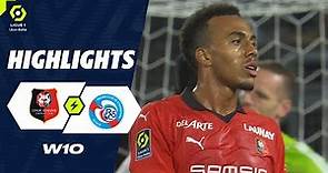 STADE RENNAIS FC - RC STRASBOURG ALSACE (1 - 1) - Highlights - (SRFC - RCSA) / 2023-2024