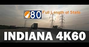 IN Interstate 80 Real Time 4K60 Full Length Westbound with Chapters