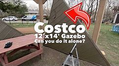 Costco Gazebo Roof 1 Person Setup