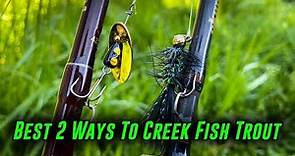 The BEST 2 Ways To FISH for TROUT In CREEKS!