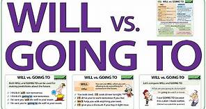 WILL vs GOING TO in English - What is the difference?