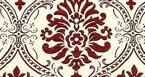 5 Colors/Classic Floral Damask Velvet Fabric/Drapery, Upholstery, Decor, Costume/Fabric by The Yard (Burgundy)