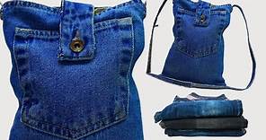 Jeans Bag tutorial | Recycle old jeans | Diy denim projects