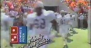 College Football on TBS Brought To You By Domino's (circa 1989)
