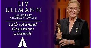 Liv Ullmann Receives an Honorary Award at the 12th Governors Awards