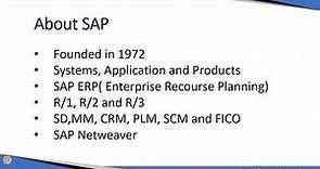 02 Introduction To SAP AG and ERP