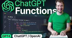 ChatGPT Functions - Full Tutorial for using OpenAI Functions