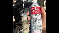 Watch how fast Sea Foam cleans a gummed-up outboard carburetor