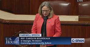 Representative Carolyn Bourdeaux (D-GA) Farewell Speech