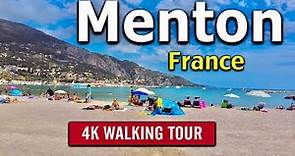 Menton France, Beautiful French Riviera, Walking tour - 4K Ultra HD