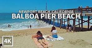 [4K] Walking Balboa Pier, Balboa Village, Newport Beach, Orange County, California, USA, Travel, 4K