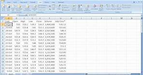 Finance in Excel 2 - Import and Chart Historical Stock Prices in Excel