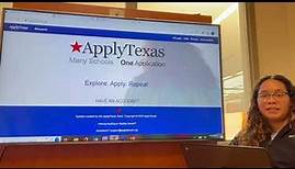 Submitting your ApplyTexas application