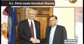 Newsfirst_G.L Peries meets Kamalesh Sharma