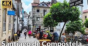 Exploring Santiago de Compostela, Spain: A Charming Walking Tour of the Old Town (4K 60fps)