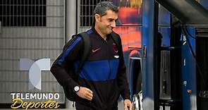 La elegante despedida de Ernesto Valverde del Barcelona y su afición | Telemundo Deportes