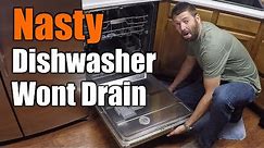 Easy Fix For Dishwasher That Wont Drain | THE HANDYMAN