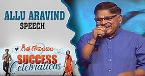 Allu Aravind Speech At Geetha Govindam Success Celebrations | Vijay Deverakonda