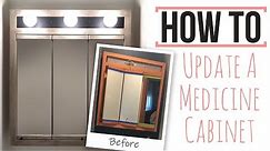 How To Update A Medicine Cabinet 1:2 The Master Half Bath - Reviving Pine Drive