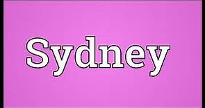 Sydney Meaning