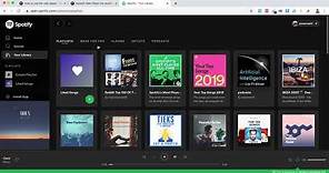 SPOTIFY WEB PLAYER OVERVIEW