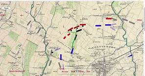 Gettysburg Animated Map, Day 1 - Version 2.0