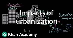 Impacts of Urbanization| AP Environmental science| Khan Academy