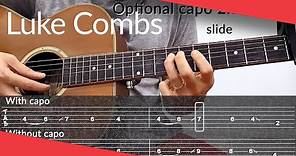 Six Feet Apart (Luke Combs) Guitar Tutorial // Tab & Chords