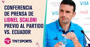 Lionel Scaloni habla en conferencia de prensa - Selección Argentina vs. Ecuador - PREVIA