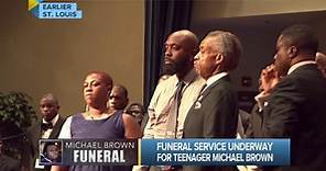 Calls for peace at Brown’s funeral