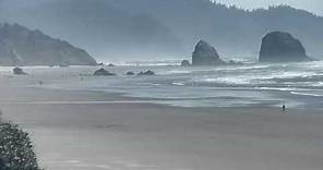 Live: A view looking south from our Cannon Beach, Oregon cam