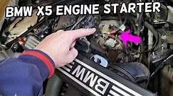 BMW X5 E70 E53 F15 ENGINE STARTER LOCATION REPLACEMENT EXPLAINED