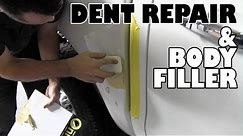 How to repair a dent and body filler tips