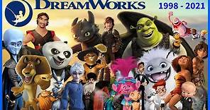 Evolution of DreamWorks Animation Productions (1998 - 2021)