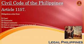 Civil Code of the Philippines, Article 1157