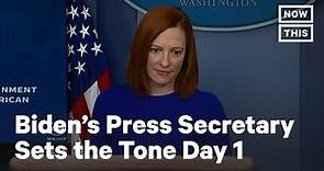 Press Secretary Jen Psaki Establishes New Normal on Day 1