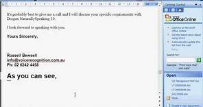 Dragon Medical Voice to Text Software In Microsoft Word