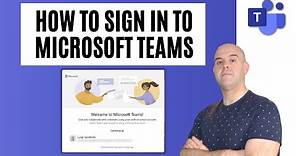 How To Sign In To Microsoft Teams