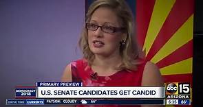Kyrsten Sinema talks about Arizona Senate race