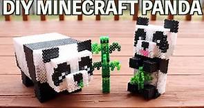 DIY 3D Minecraft Panda Perler Bead Figure
