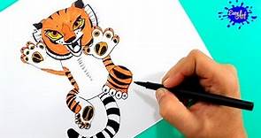 How to paint tigress (kung fu panda 3) / Como pintar a tigresa (kung fu panda 3)