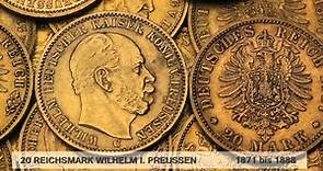 Goldmünze Wilhelm I. / 20 Reichsmark